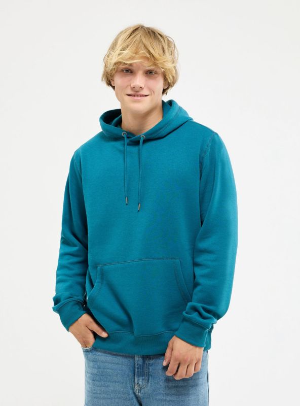 Solid color hoodie dark blue