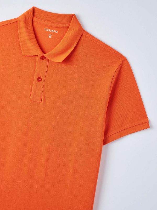 Plain polo shirt orange