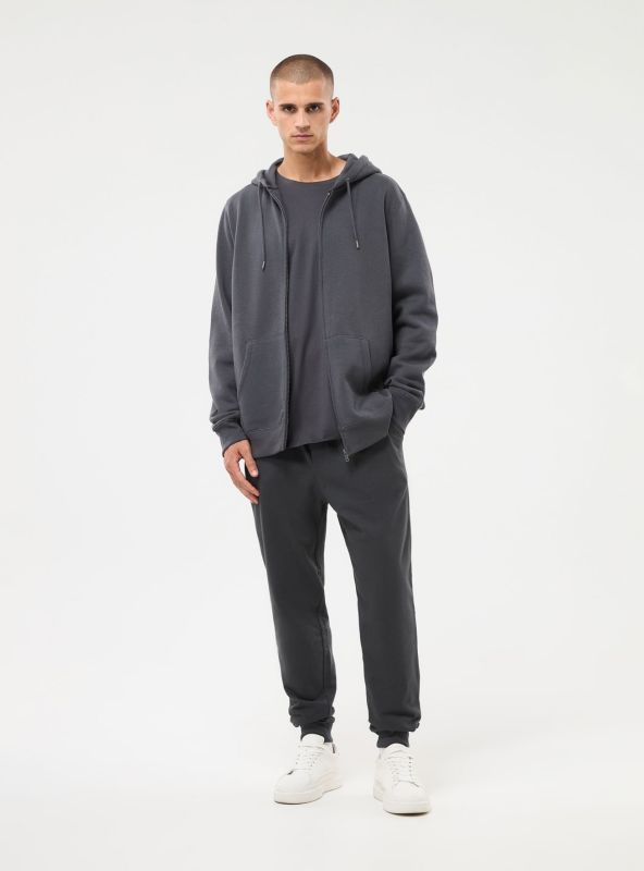 Plain hoodie dark gray