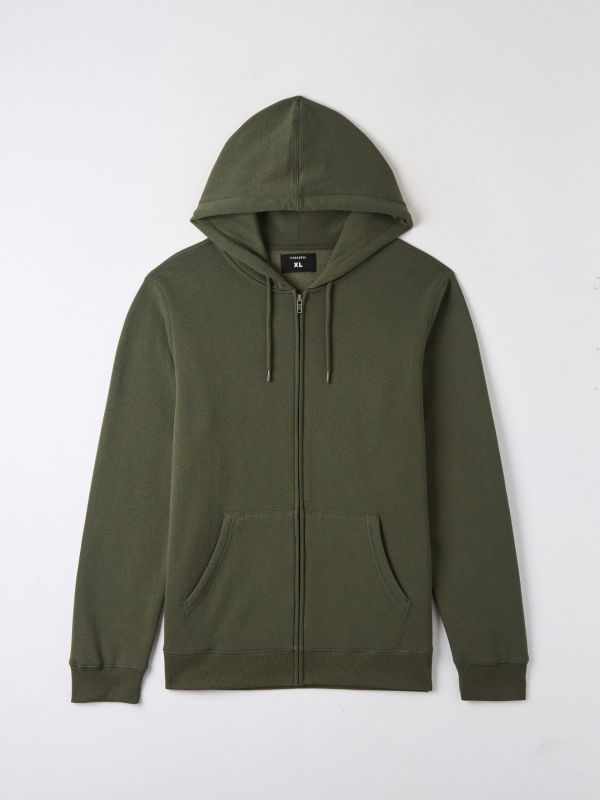 Plain hoodie olive