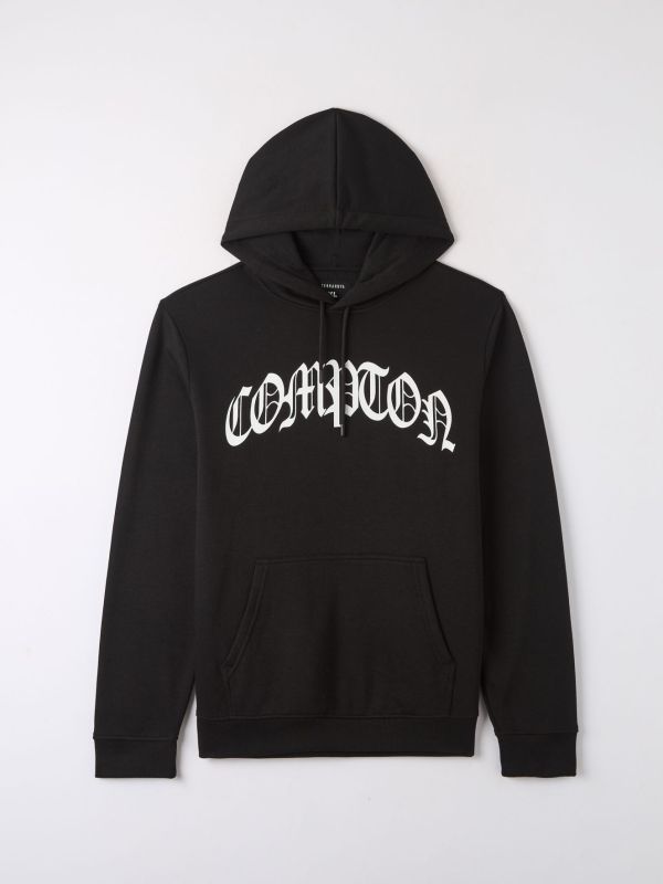 Gothic style hoodie black
