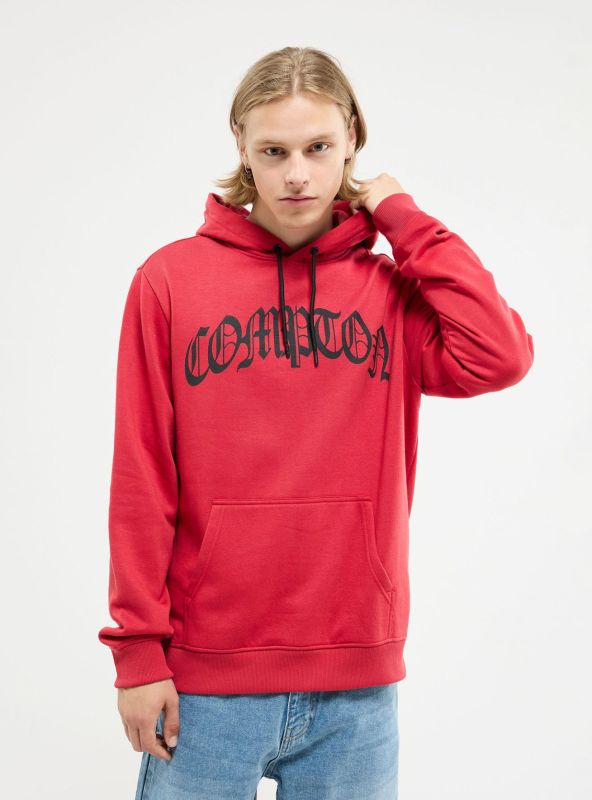 Gothic style hoodie red