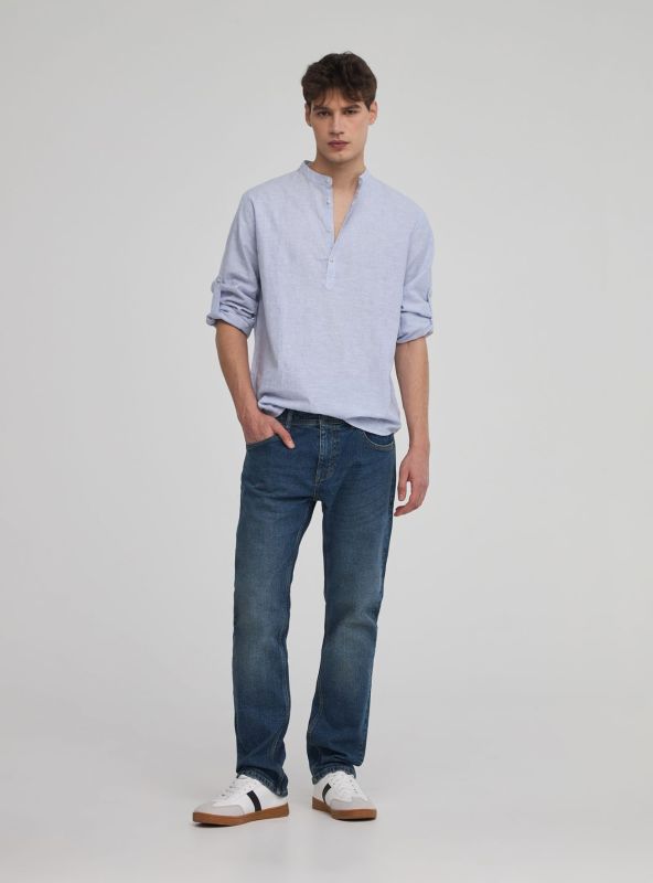 Straight-leg jeans dark blue