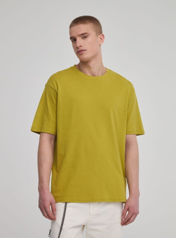 Loose plain T-shirt green