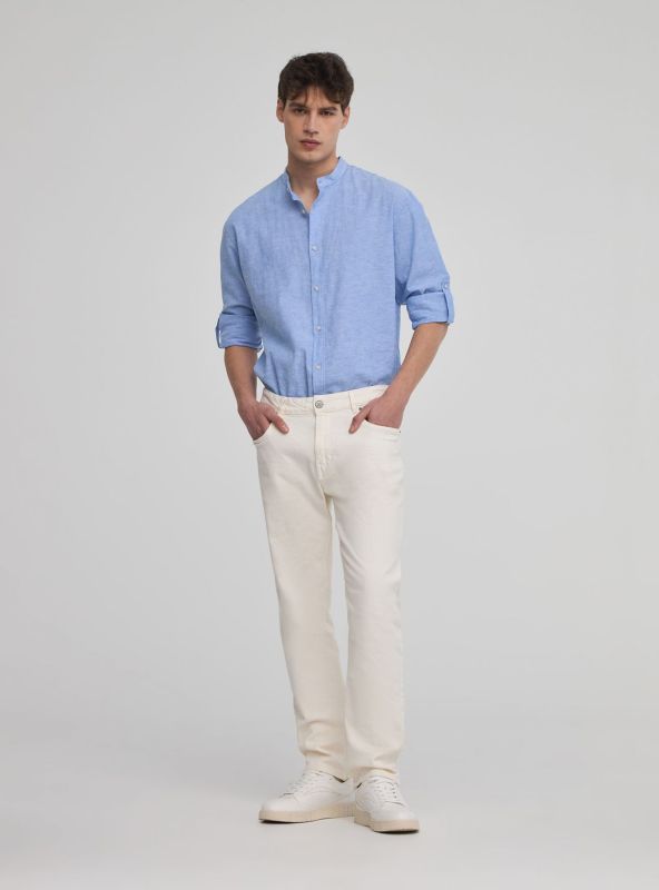 Plain trousers white